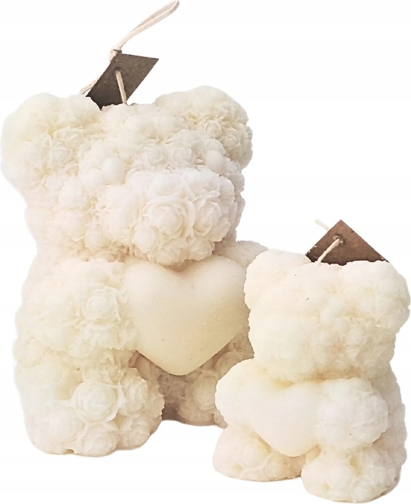 Dekoratív Szójagyertya Természetes Dekoratív Két darabos Szett 2x Maci Noble