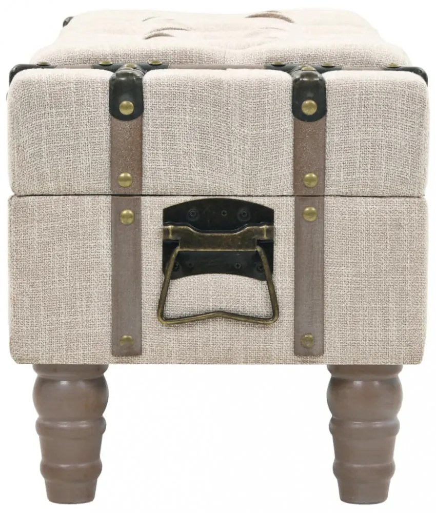 tömör fa és acél tárolópad 111 x 34 x 37 cm