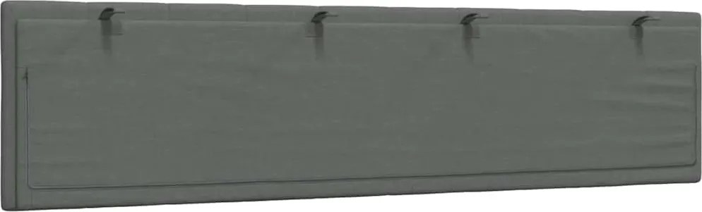 sötétszürke szövet fejtámla párna Hanko 200 cm