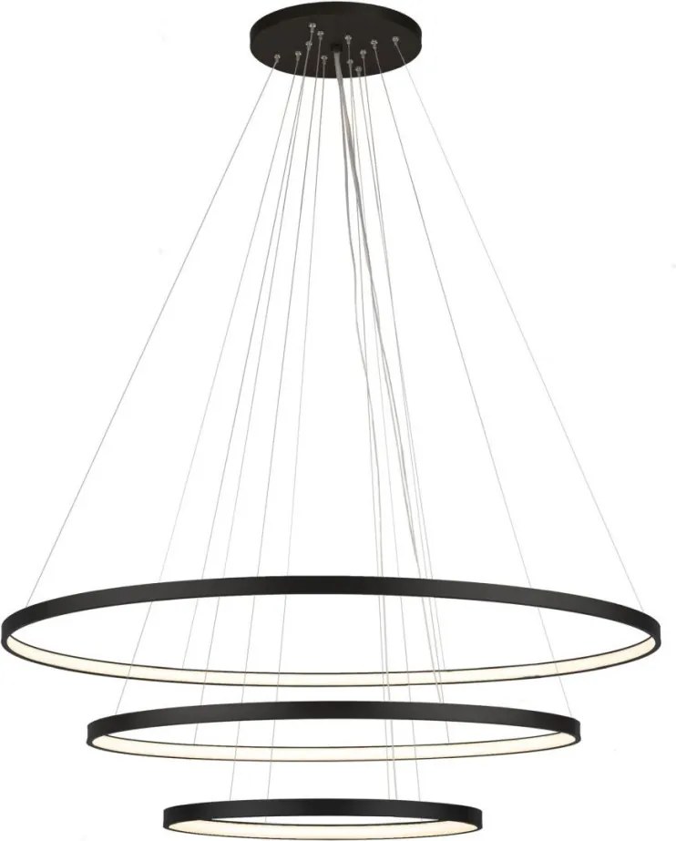 ANTIGO 5431 AGARI Modern Led Függesztett Lámpa Fekete LED IP20
