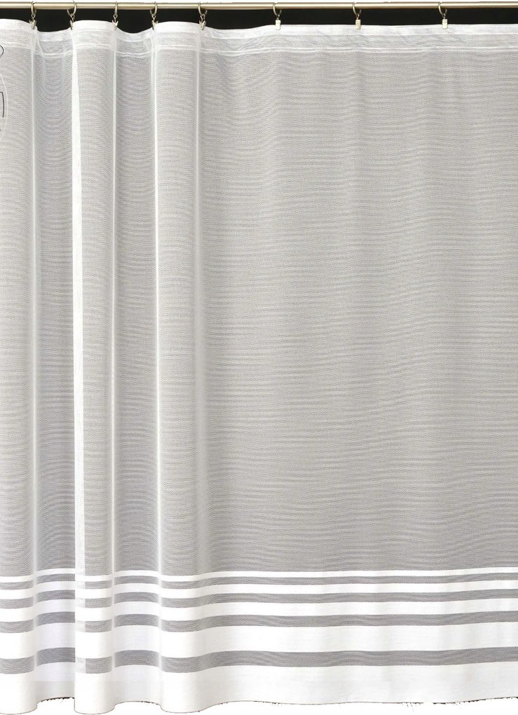 Mg Függöny jacquard 4113 Fehér 270X180 kész szalaggal