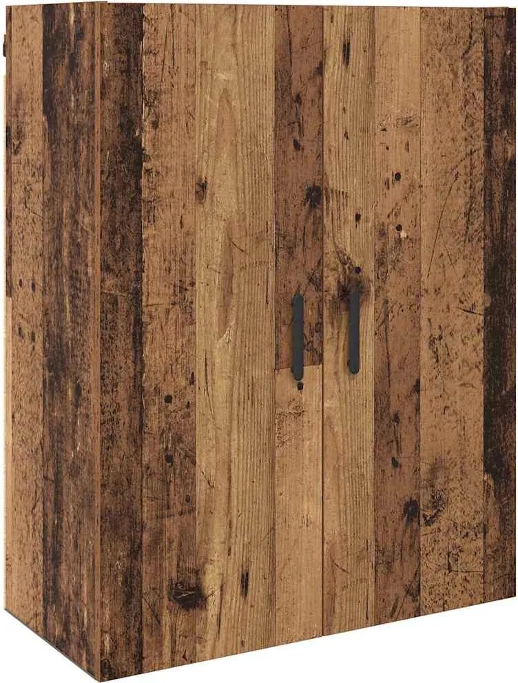 vidaXL Fali Szekrény Öreg fa 69,5 x 34 x 90 cm Faanyag