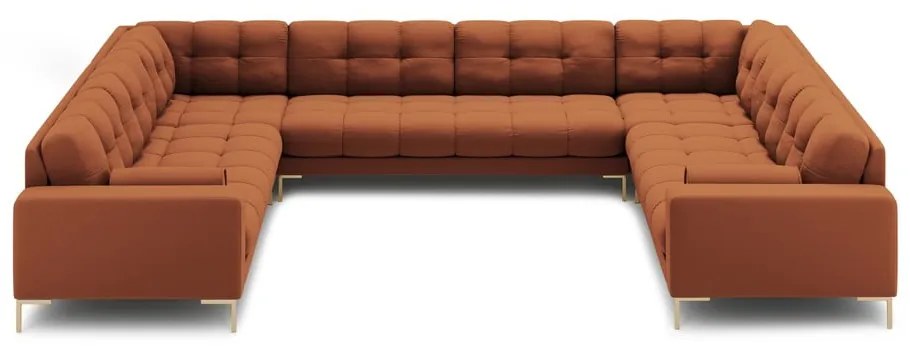 Téglavörös sarokkanapé (U alakú) Bali – Cosmopolitan Design