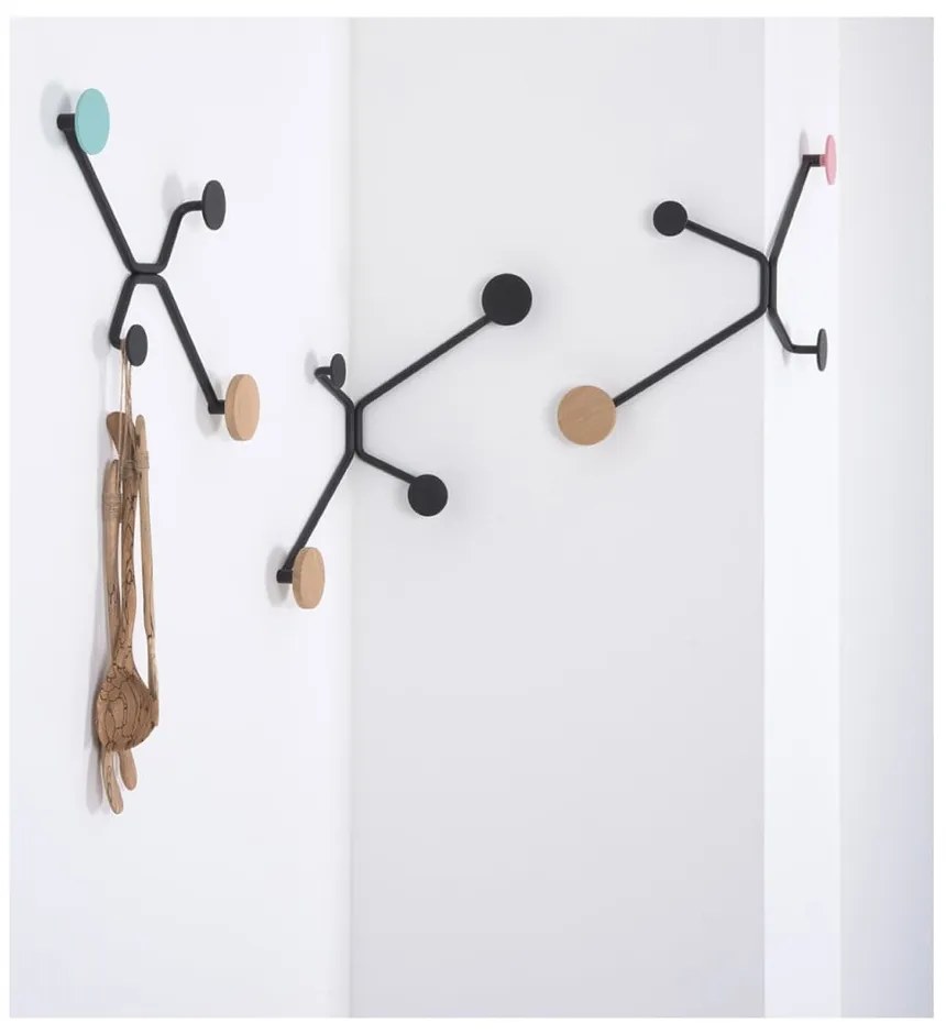 Hook fekete fali akasztó, sarokba - Gazzda