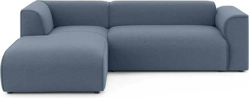 Kék sarokkanapé (bal oldali-heverő résszel) Merid – Ropez