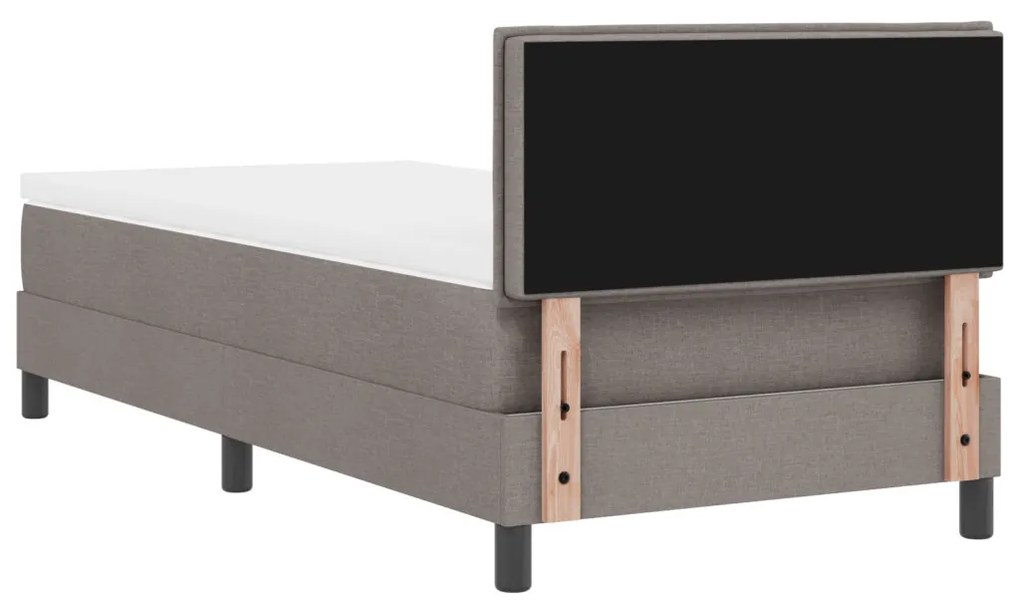 Tálca Ágy Matraccal & LED Taupe 80x200 cm Szövet