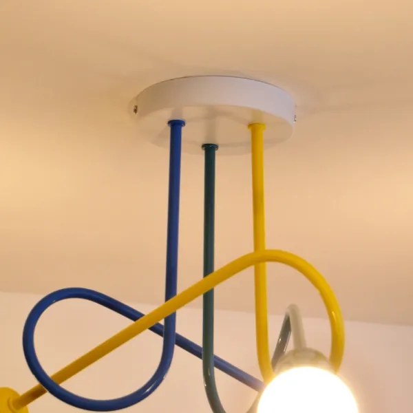 LED gyereklámpa OXFORD 3xE27/15W/230V mennyezeti