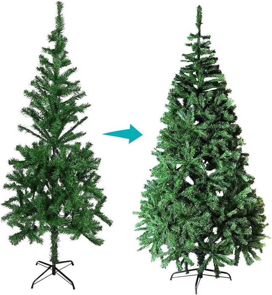 Nordmann műfenyő fém talppal, 4 méretben-210 cm