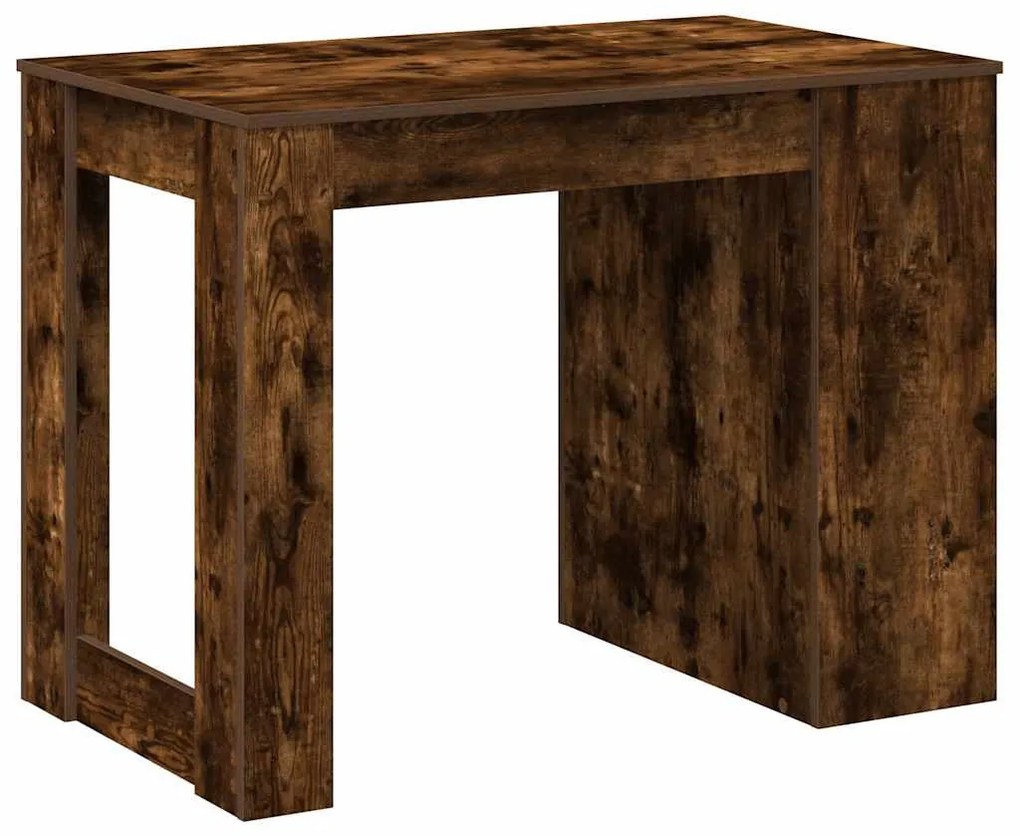 íróasztal fiókkal és polccal füstölt tölgy 102x62x77,5 cm