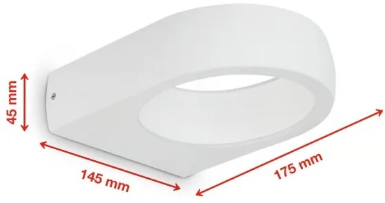 Telefunken 320206TF - LED kültéri fali lámpa LED/7,5W/230V IP44 fehér