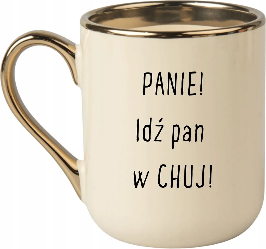 Bögre Elegáns Bézs Arany Rant Vicces Ajándék Hölgyek Menjen Úr