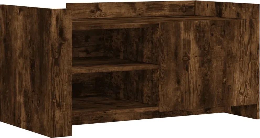 vidaXL füstös tölgy színű szerelt fa dohányzóasztal 100 x 50 x 50 cm