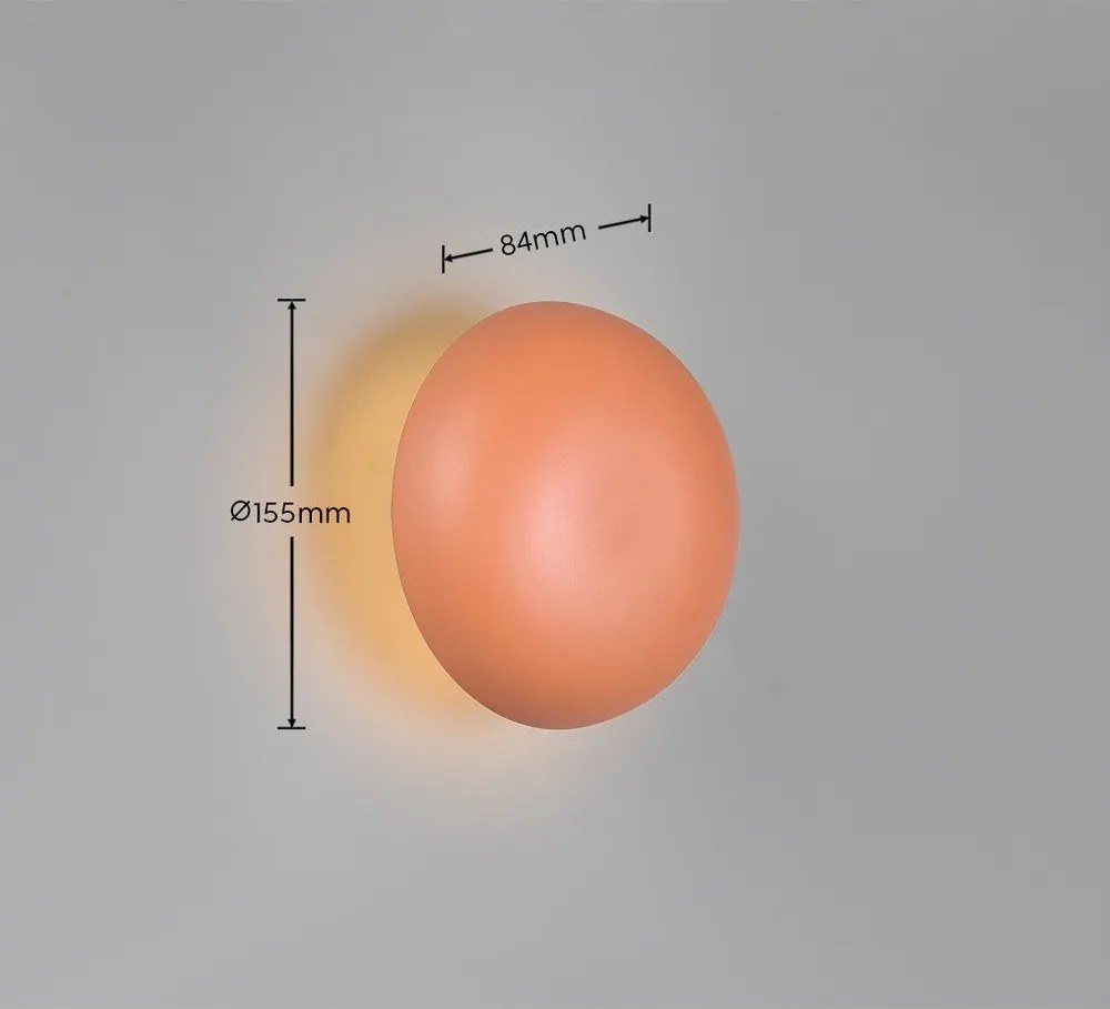 Narancssárga USB LED fali lámpa Davey – Reality