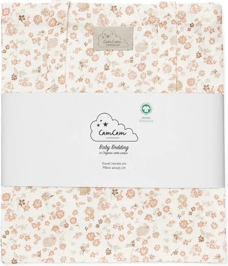 Bézs bio pamut gyerek ágyneműhuzat babaágyhoz 70x100 cm Augusta – Cam Cam Copenhagen