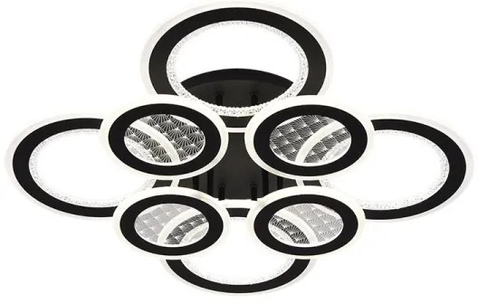 LED Dimmelhető felületre szerelhető csillár LED/200W/230V 3000-6500K + távirányítás