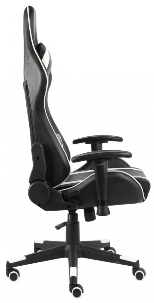 fehér PVC forgó gamer szék
