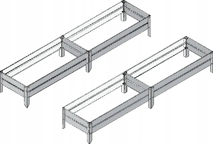 Magasított ágyás szett üvegházakhoz 210X271 Fehér Ptf Lengyel