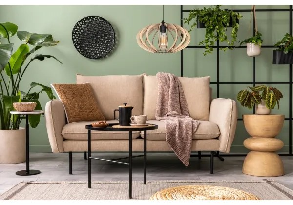 Csillár zsinóron EARTH 1xE27/60W/230V fekete/bézs