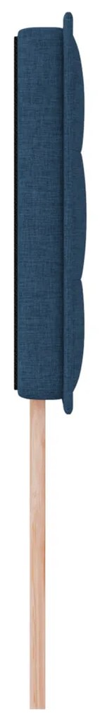 LED ágytámla LED -es lámpákkal fejtámlával Kék 90 cm szövet