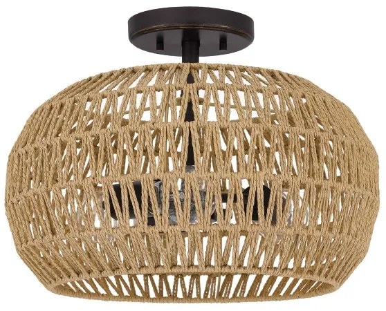 Quoizel QZ-CASABLANCA-3SF-PBZ - Mennyezeti lámpa CASABLANCA 3xE27/60W/230V