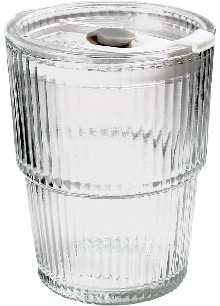 Toro Pohár szalmával 320 ml, 9,5 x 9,5 x 11,3 cm