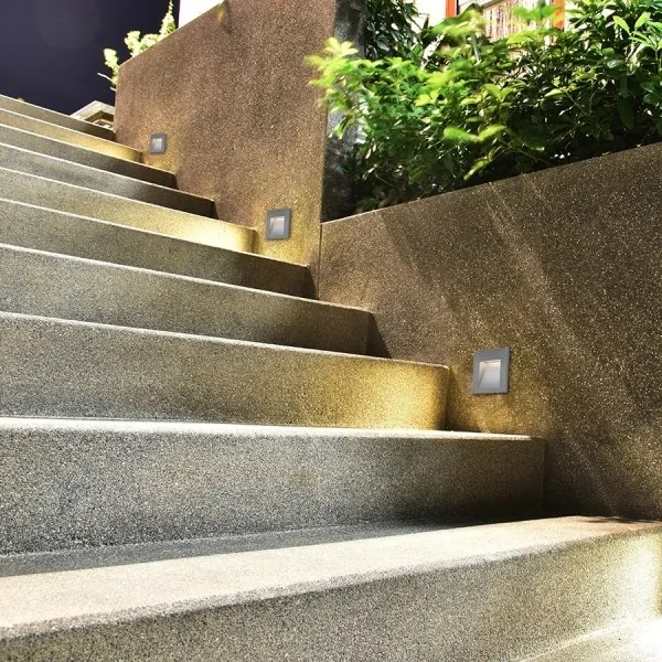 RED - R12013 - LED Kültéri beépített lámpa TESS LED/3W/230V IP54 fehér