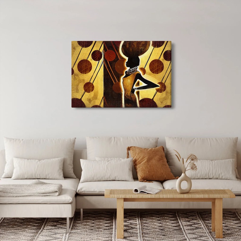 Egy ősi művészeti festmény képe (90x60 cm)