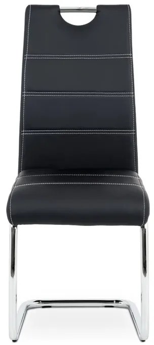 Fekete Ekobőr Étkezőszék. HC-481 BK