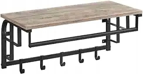 Akasztós fogas forgácslap Songmics szürke árnyalatok