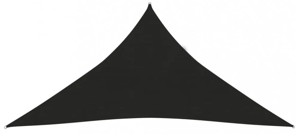 fekete HDPE napvitorla 160 g/m² 4,5 x 4,5 x 4,5 m