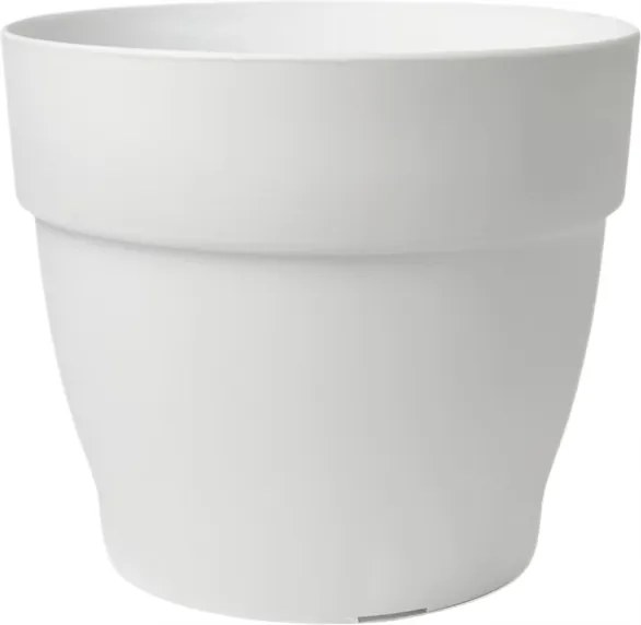 Nagy Virágtartó Kaspó Kerek Otthon Erkély Terasz Levendula 21 CM Fehér