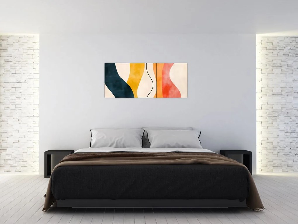 Kép - Minimalista színes illusztráció II. (120x50 cm)