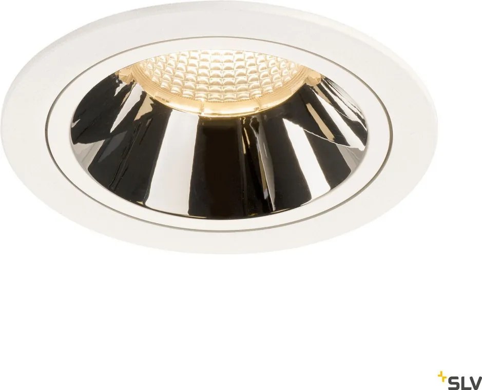 SLV 1003933 NUMINOS DL L Fürdőszobai Beépíthető Lámpa Fehér, Króm LED IP44