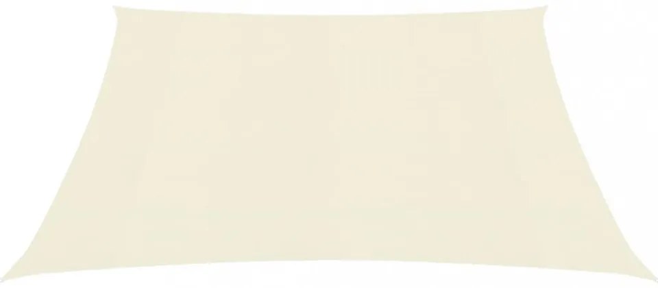 krémszínű HDPE napvitorla 160 g/m² 4,5 x 4,5 m