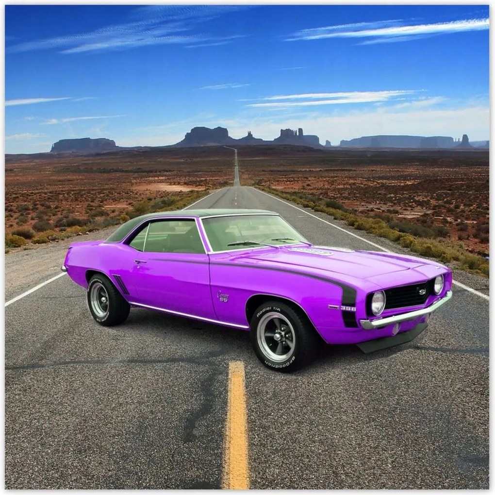 Poszterek 100x100 Lila Chevrolet Ss