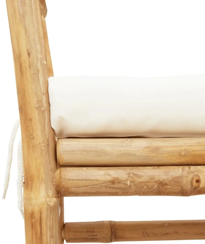 Kerti pad párnával 110 cm Bambusz