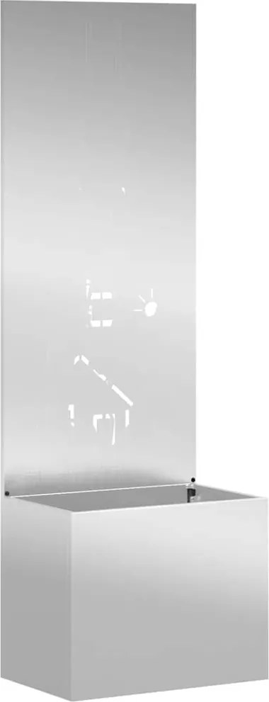 vidaXL Kertvédő vászon Ezüst 50 x 140 cm Horganyzott acél