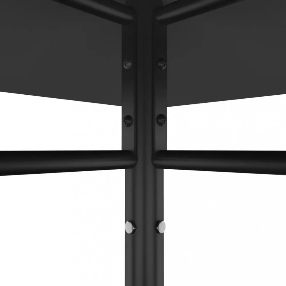 antracitszürke pavilon 3 x 3 x 2,7 m 180 g/m²