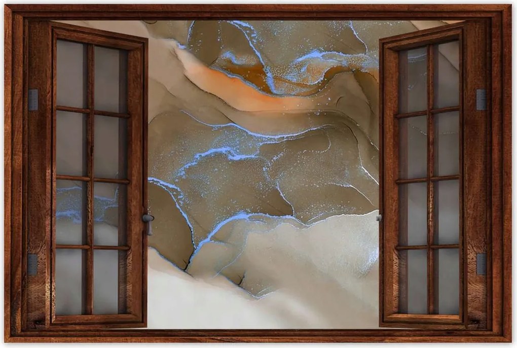 Poszterek 60x40 Márvány mozaik Bronz