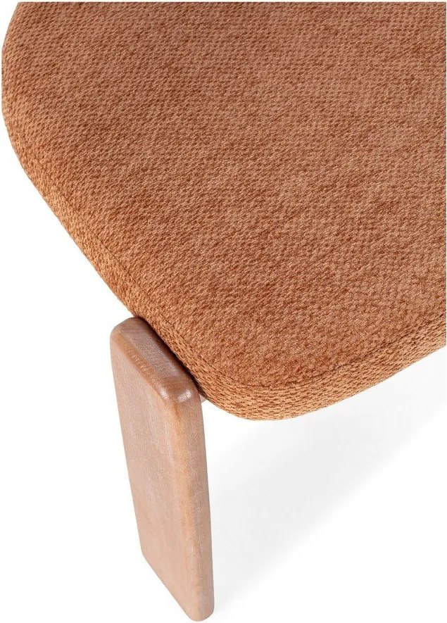 Téglavörös kárpitozott étkezőszék szett 2 db-os Nadia – MOME