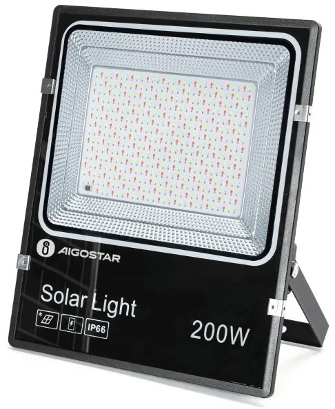 Aigostar - LED RGB állítható szolár reflektor LED/200W/3,2V IP66 + DO