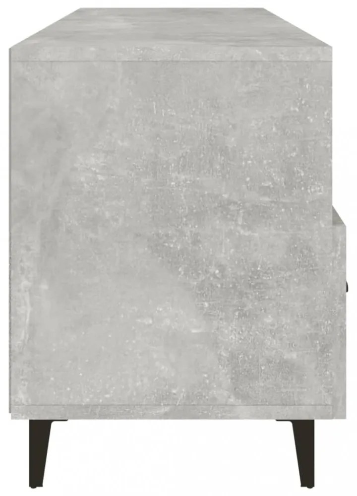 betonszürke szerelt fa TV-szekrény 102 x 35 x 50 cm
