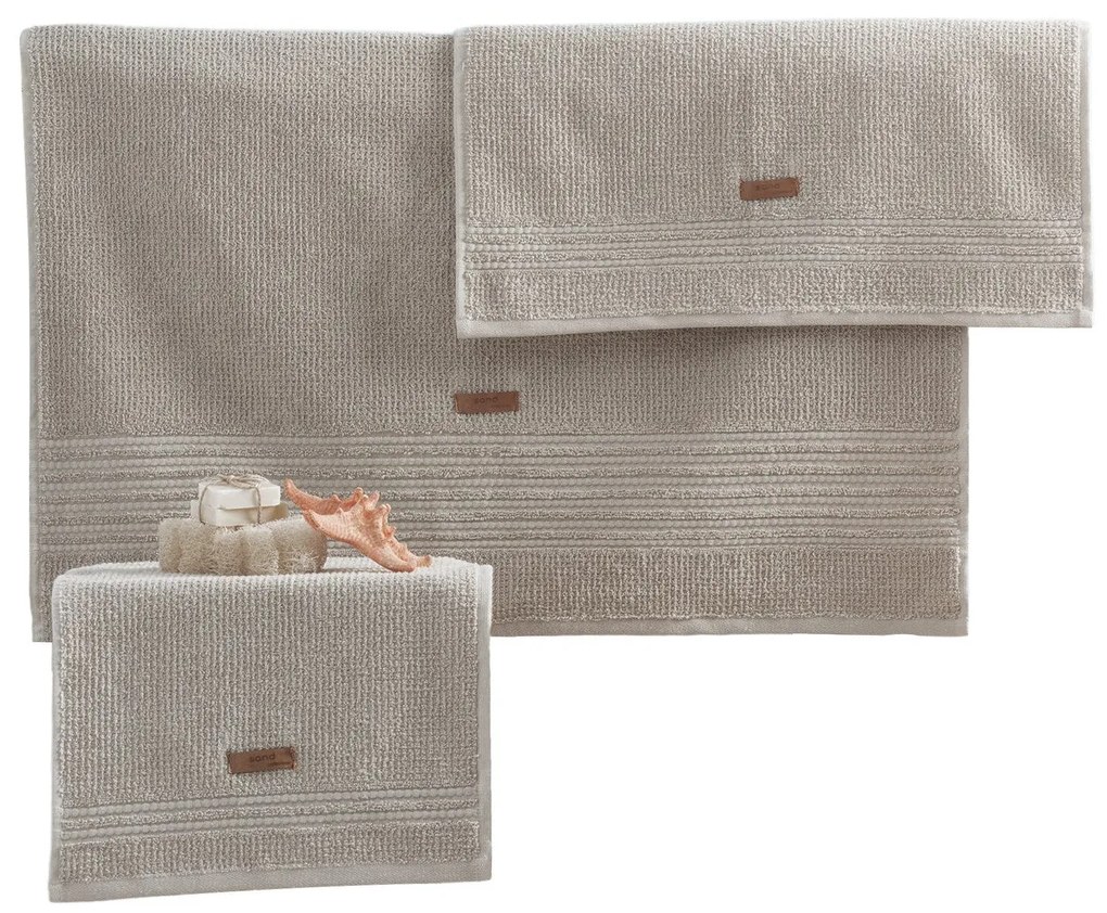Törölköző Szett (3 db) Wellness - Bézs