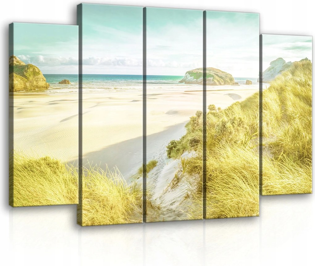 Vászonkép 150x100 Tenger tengerpart dűnék óceán nyár nap természet nyugalom homok