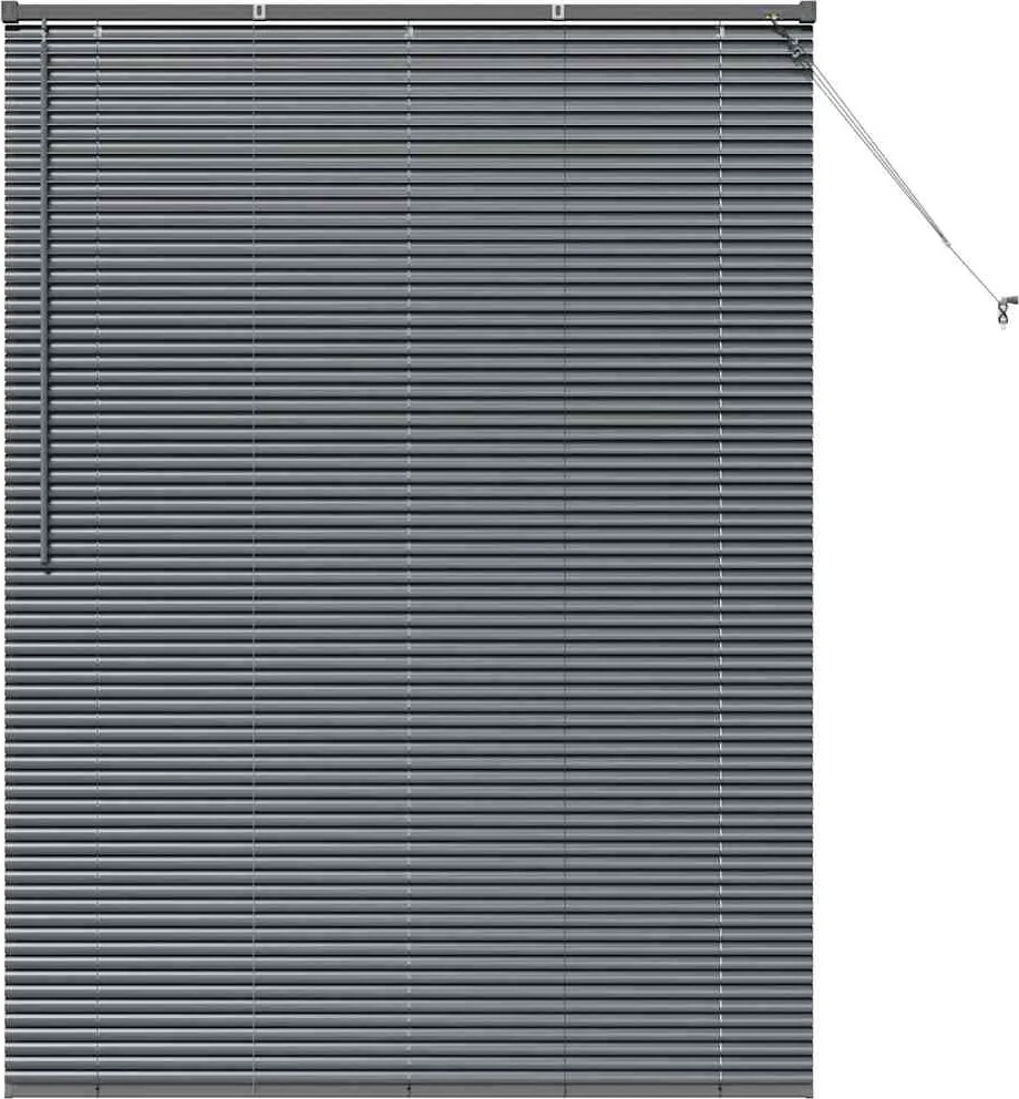 vidaXL Zsalugáter Redőnyök Sötétszürke 175 x 130 cm Alumínium