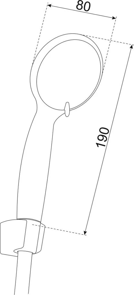 NERO kézizuhany tömlővel