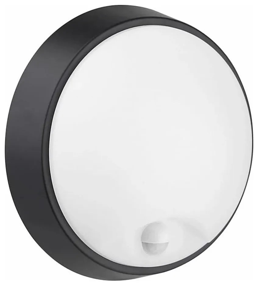 Greenlux LED Kültéri fali lámpa érzékelővel LED/12W/230V IP65 fekete GXPS040v2
