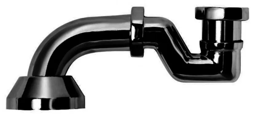 EMPSWCZ MOS kád leeresztő szifon, fekete színben