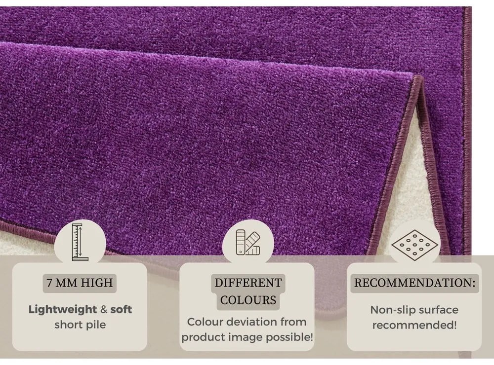 Sötétlila szőnyeg 200x280 cm Fancy – Hanse Home