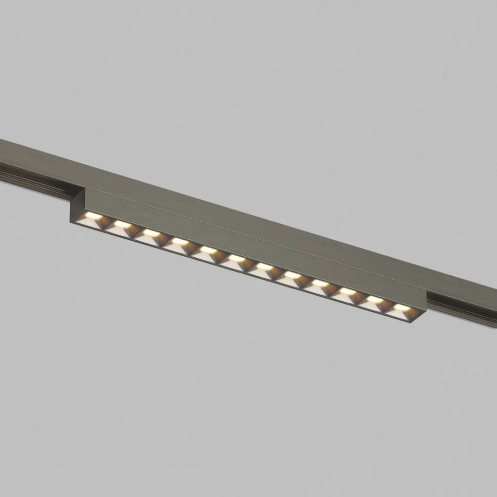 DK/EU-5771-DN Shine Track light, GRILL 3000 series, L231*W19*H27, LED, 48V DC, 10W, RA≥90, 3000K, IP20, dark nickel color, aluminum — DK/EU-5771-DN